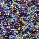 Size 15/0 Miyuki Round Seed Beads, Gemtones Mix 15-9MIX14, 8.2 grams, bsd0663