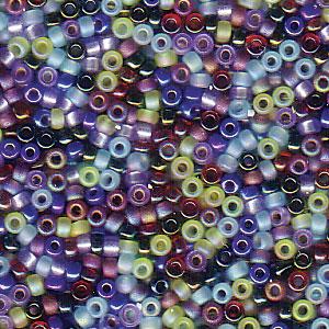 Size 15/0 Miyuki Round Seed Beads, Gemtones Mix 15-9MIX14, 8.2 grams, bsd0663