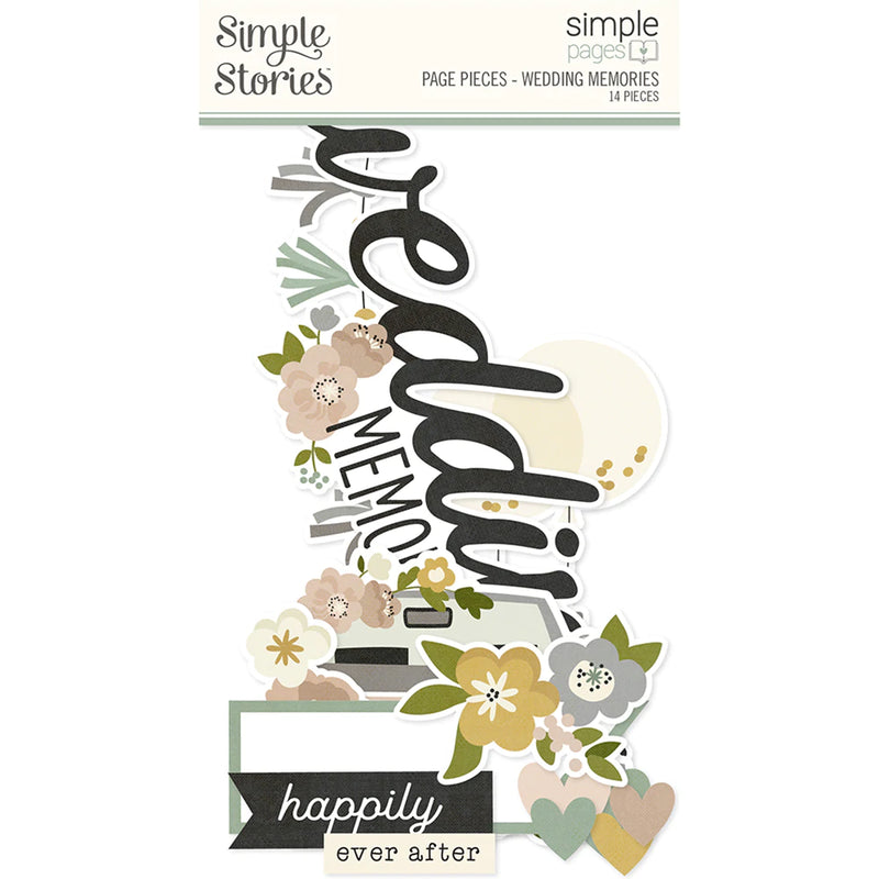 SIMPLE PAGES PAGE PIECES - WEDDING MEMORIES pap0135