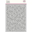 LET'S GET CRAFTY - 6X8 STENCIL - PAPER CLIPS pap0140