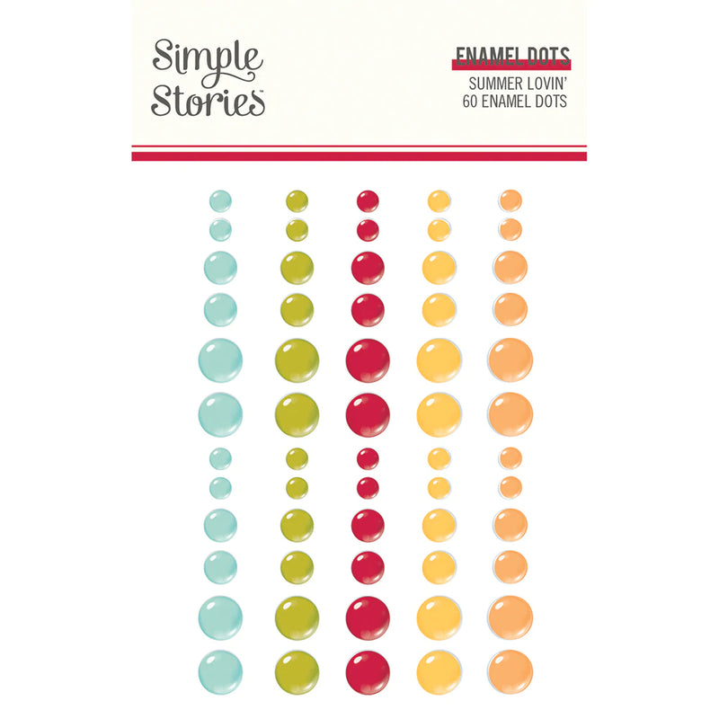 SUMMER LOVIN' - ENAMEL DOTS pap0123