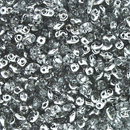 SuperDuo Beads 2.5x5mm Silver Labrador 2-Hole Seed Beads, 5-Inch Tube, du0500030-27001, bsd0173