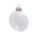 6 Glass Disc Ornaments, 2.6" diameter, cft0214