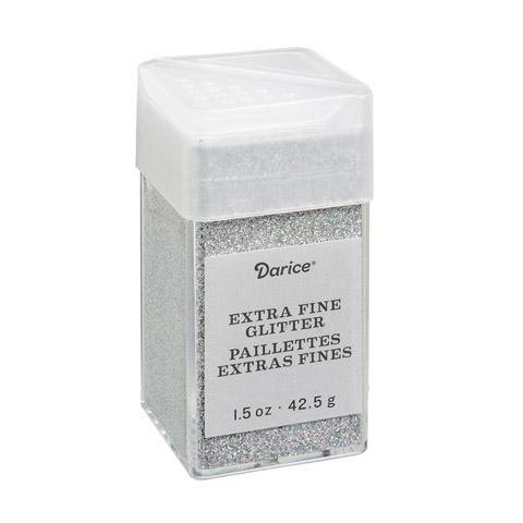 Silver Iridescent Extra Fine Glitter, 1.5 oz, cft0160