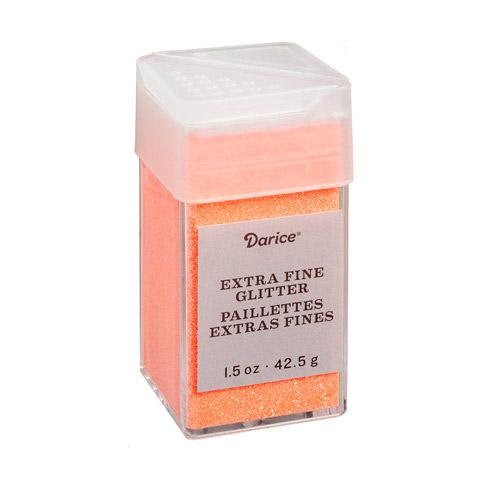 Neon Orange Iridescent Extra Fine Glitter, 1.5 oz, cft0181