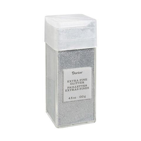 Silver Extra Fine Glitter, 4.5 oz, cft0165