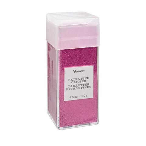 Raspberry Pink Extra Fine Glitter, 4.5 oz, cft0207