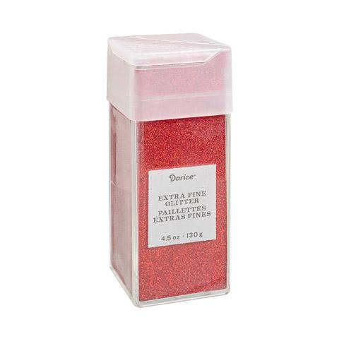 Cherry Red Extra Fine Glitter, 4.5 oz, cft0206