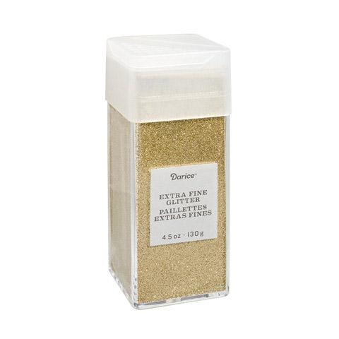 Gold Extra Fine Glitter, 4.5 oz, cft0155