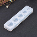 DOME CIRCLE RESIN Mold, Silicone Mold to make dome pendants, reusable, mold makes 5 sizes of round cabochons, tol0855