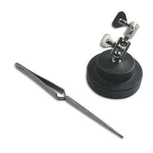 Third Hand Round Base with Tweezer, tol1157