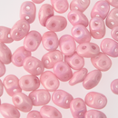 SuperDuos Chalk Lilac Luster Pink, 2-Hole Seed Beads 2.5x5mm, 5-Inch Tube, du0503000-14494 bsd0892