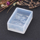 RESIN WAVY RECTANGLE Mold, Silicone Mold to make 1-3/4" x 1-1/4" wavy rectangle shapes, reusable, tol0866
