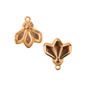 Kite Seed Bead Charms, Dentro Pendant Settings Rose Gold, Silver, Bronze - 1 pair