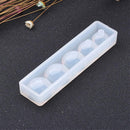 DOME CIRCLE RESIN Mold, Silicone Mold to make dome pendants, reusable, mold makes 5 sizes of round cabochons, tol0855