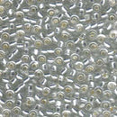 Size 6/0 Miyuki Round Seed Beads, Crystal 6-9131s, 20 grams, bsd0516