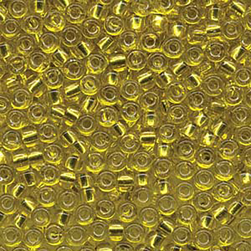 Size 6/0 Miyuki Round Seed Beads, Silver Lined Yellow 6-9136s, 20 grams, bsd0465
