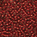 Size 6/0 Miyuki Round Seed Beads, Ruby Red 6-9141S, 20 grams, bsd0461