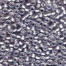 Size 6/0 Miyuki Round Seed Beads, Sparkle Pewter Lined Crystal 6-9242, 20 grams, bsd0472