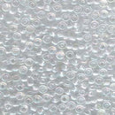 Size 6/0 Miyuki Round Seed Beads, Crystal AB 6-9250, 20 grams, bsd0471