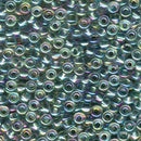Size 6/0 Miyuki Round Seed Beads, Seafoam Lined Crystal 6-9263, 20 grams, bsd0470