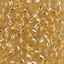 Size 6/0 Miyuki Round Seed Beads, Silver Lined Light Gold 6-9002, 20 grams, bsd0245