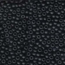 8/0 Miyuki Seed Beads, Matte Black, 8-9401f bsd0907