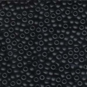 8/0 Miyuki Seed Beads, Matte Black, 8-9401f bsd0907