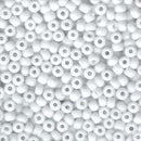 Size 6/0 Miyuki Round Seed Beads, Opaque White 6-9402, 20 grams, bsd0469
