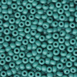 Size 6/0 Miyuki Round Seed Beads, Opaque Turquoise Green 6-9412, 20 grams, bsd0382