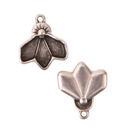 Kite Seed Bead Charms, Dentro Pendant Settings Rose Gold, Silver, Bronze - 1 pair