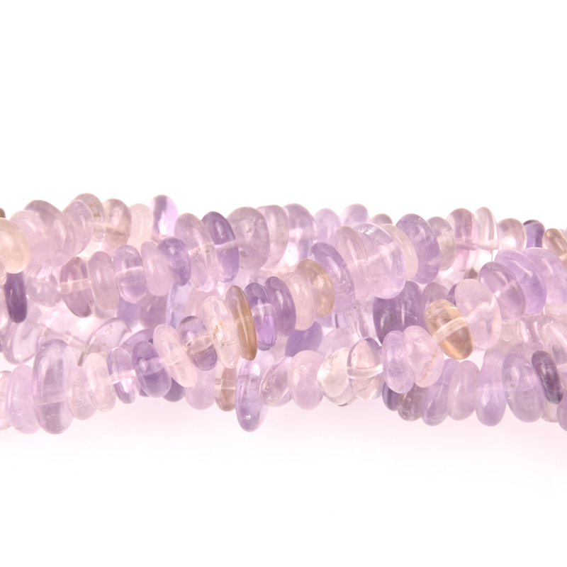 Purple Ametrine Half Strand, Large Chip Purple Gemstone Beads approx 12x8mm, 8" long gem0818