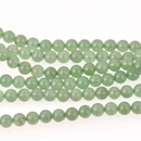 Green Aventurine, 6mm Smooth Round Gemstone Beads, full strand, gem0835