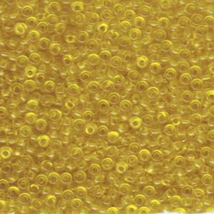 8/0 Miyuki Seed Beads, Trans Yellow, 8-9136, bsd0881