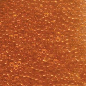 8/0 Miyuki Seed Beads, Transparent Orange, 8-9138, bsd0905