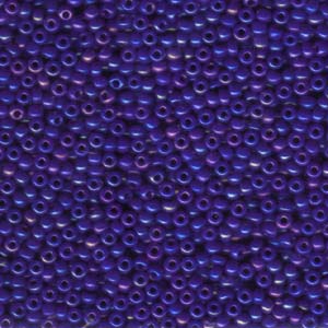 8/0 Miyuki Seed Beads, Opaque Cobalt Blue Luster, 8-91945, bsd0888