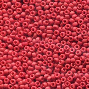 Size 11/0 Miyuki Round Seed Beads, Matte Met Dark Maroon 11-92040, 24 grams, bsd0621