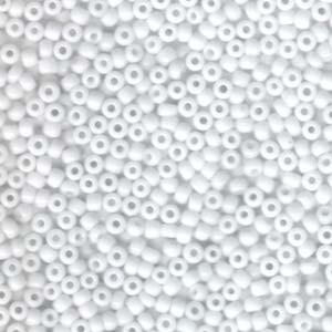 8/0 Miyuki Seed Beads, Opaque White, 8-9402, bsd0887