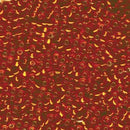 8/0 Miyuki Seed Beads, Silver Lined Orange, 8-98, bsd0906