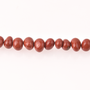 Red Jasper Half Strand, 12x8mm Pebble Gemstone Beads, 8" long gem0824