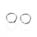 50 Stainless Steel Open Jump Rings, 10mm OD, 7.2mm ID, 15ga, 1.4mm wire, 15 gauge, jum0197