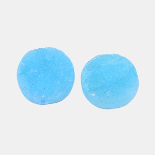 2 DRUZY Natural GEMSTONE Quartz Geode Cabochon, Round, 10mm, 3/8", Baby Blue, flatback, cab0532