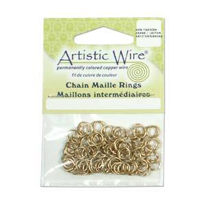 6.5mm Brass Jump Rings 18ga 1mm, Artistic Wire, 100pcs, jum0237