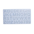 Alphabet Number Silicone Resin Mold makes letter shapes, tol1085