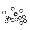 50 Black Open Jump Rings 4mm 21 gauge wire  jum0222a