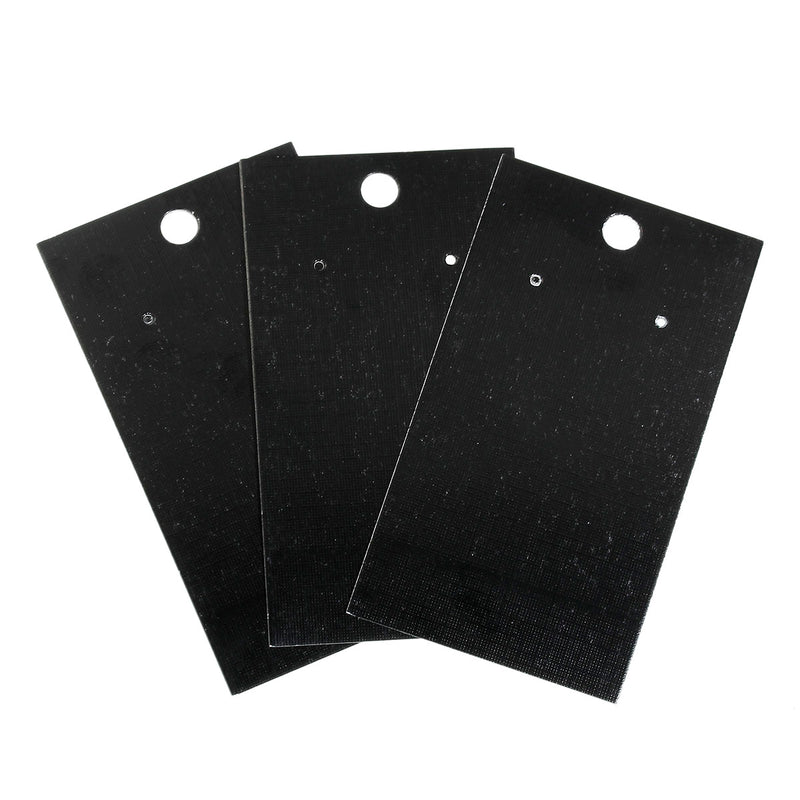 50 Black Earring Display Cards, 3.5" x 2", bag0092