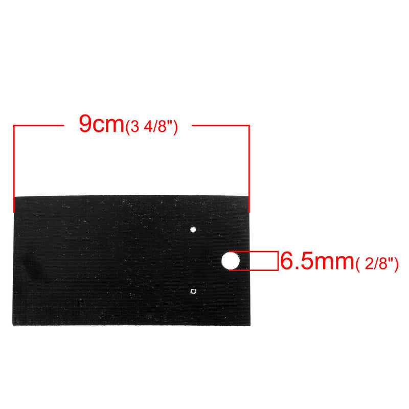 50 Black Earring Display Cards, 3.5" x 2", bag0092