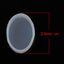2 Oval RESIN MOLDS, Silicone Mold to make oval 31x21mm (1-1/4" x 3/4") cabochons, reusable, tol0779
