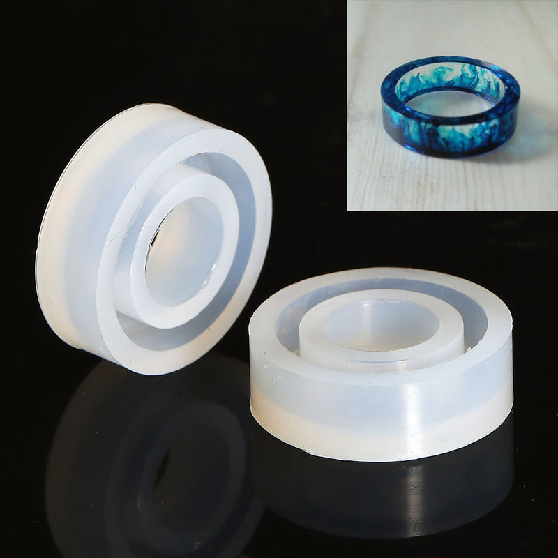 Finger Ring Resin Mold, Silicone Mold to make 17mm diameter, tol1014
