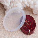 2 RESIN Oval PENDANT MOLDS, Silicone Mold to make oval 25x18mm charm pendants, reusable, tol0781